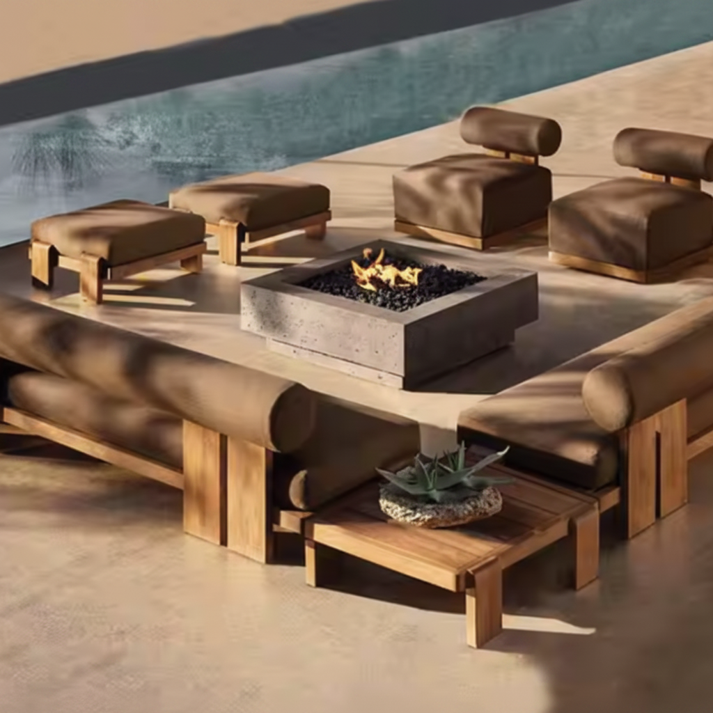 TerraFirme Ember Lounge & Firepit Set
